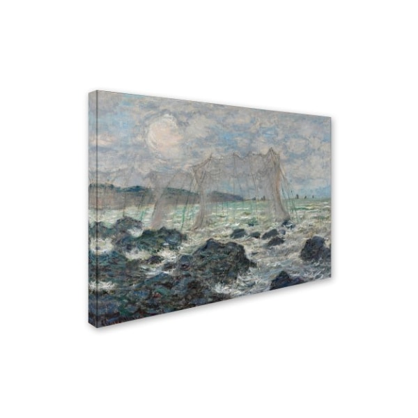 Monet 'Fishing Nets At Pourville' Canvas Art,14x19